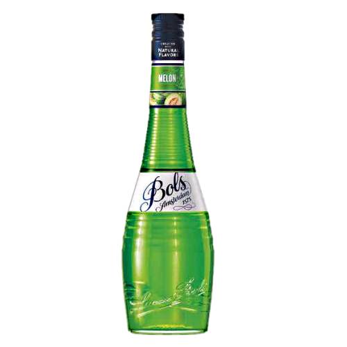 Bols melon liqueur is a light emerald green liqueur based on the honeydew melon.