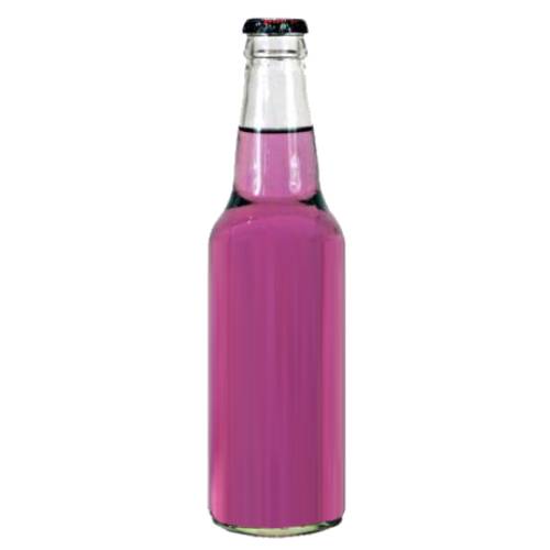 Mulberry soda is carbonated water with the flavour of mulberries and with a bright purple color.