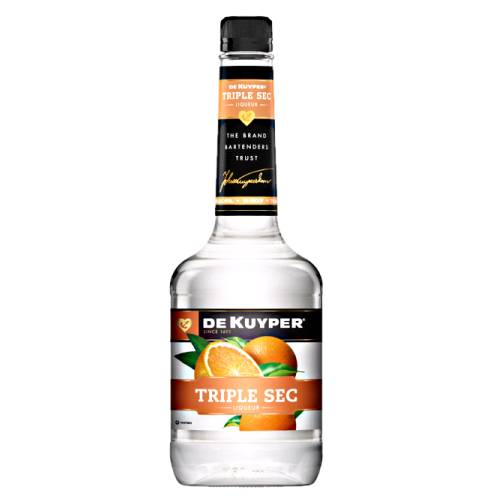 Dekuyper Orange flavoured liqueur triple sec distilled from sour oranges and sweet oranges with citrus yet slightly sweet flavor and crystal clear.