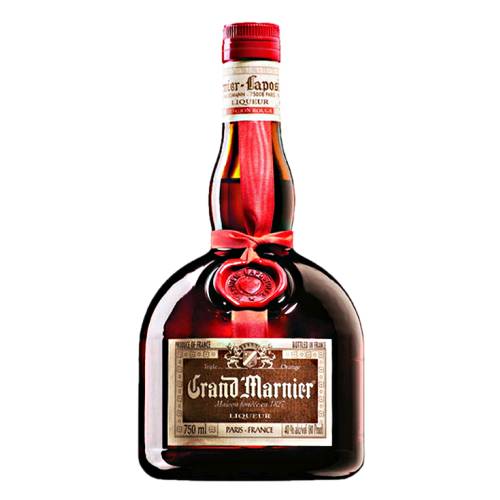 Grand Marnier Cordon Rouge is an orange flavoured liqueur made from a blend of cognac brandy distilled sour zest orange and sugar.