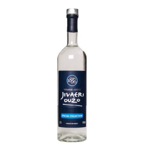Ouzo Jivaeri jivaeri ouzo special collection triple distillation is an ouzo based on 150 years of tradition. it is passed through three stages of distillation in order to preserve the most valuable parts of the core thus the fine aroma and silky soft finish.
