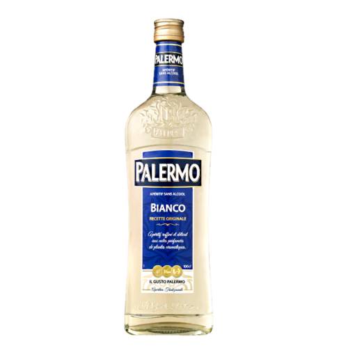 Palermo Bianco palermo bianco clear in color and non alcoholic cocktail or aperitif with surprising flavours of aromatic herbs.