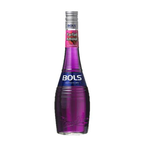 Bols Parfait Amour is a beautiful dark purple liqueur flavoured with flower petals and vanilla together with orange peel and almonds also knowen as perfect love.