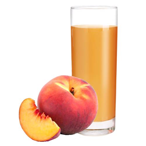 Juice made from ripe peachs.