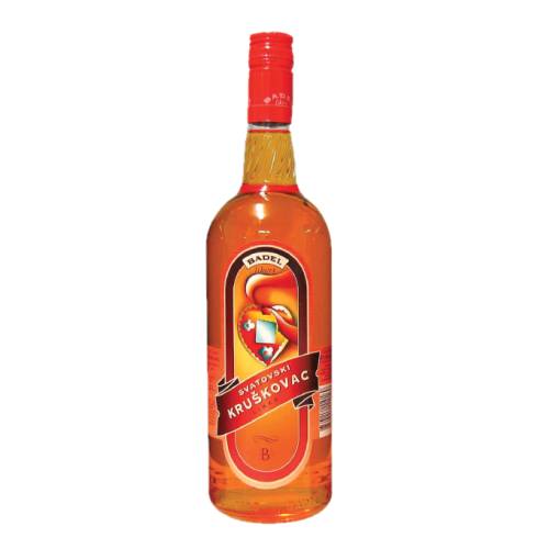 Badel Kruskovac pear liqueur an authentic sweet style pear liqueur with a bitght orange color and smooth with exquisite subtle tones of pear.
