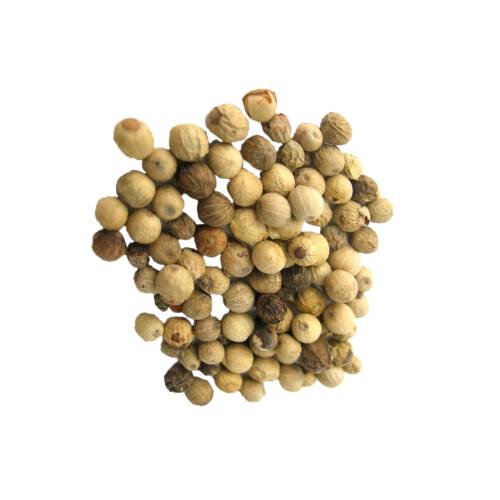 Pepper White white pepper is a flowering vine in the family piperaceae and black husk removed dried and used as a spice and seasoning known as a white peppercorn.