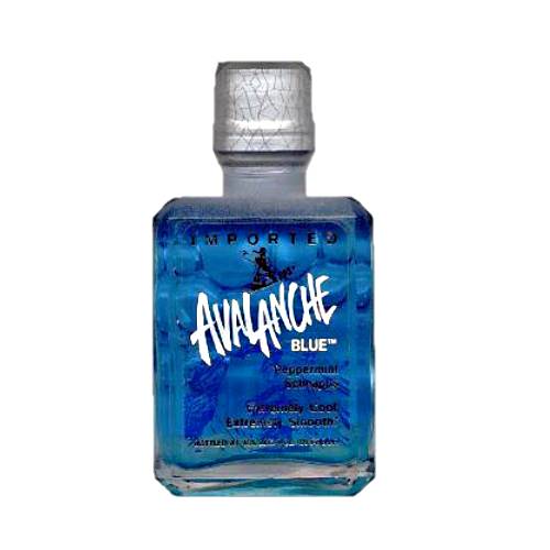 Avalanche blue peppermint schnapps with a bright blue color.