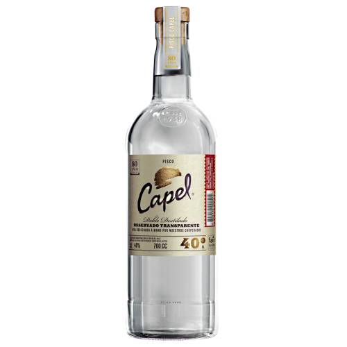 Capel Pisco is made from pedro jimenez grapes and the taste of citrus and tropical fruits then double distilled.