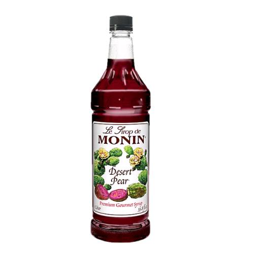 Monin prickly pear cactus syrup creates a subtle earthy flavor with Desert Pears and bright fuchsia color.