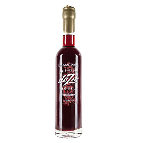 DeZir Raspberry Liqueur made by OD Beverage company.
