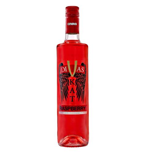 Divas VKAT Raspberry is a deep red liqueur is light on the palate and boasts a full on raspberry flavor.