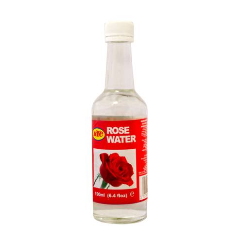 Rose water is a flavoured water made by steeping rose petals in water.