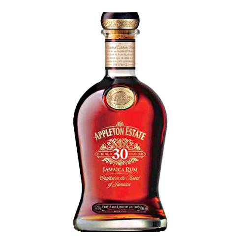 Appleton Estate 30 year rum is produced in the Nassau Valley in Jamaica and aged in oak casks for 30 years.