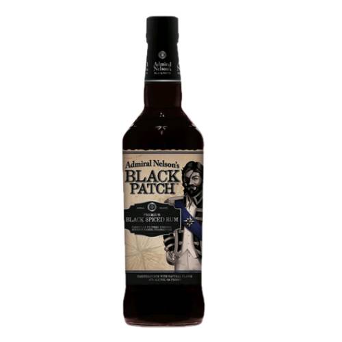 Rum Black Admiral Nelson admiral nelson black rum is a black spiced rum that honors the strong rebellious attitude in all of us. and at 94 proof and carefully filtered through barrel charred oak black patch is the perfect balance of bold and smooth.