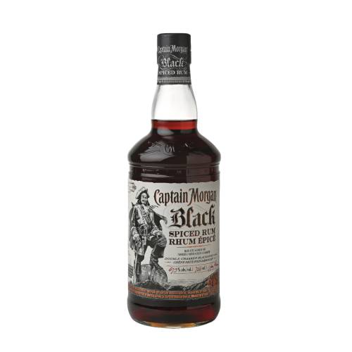 Captain Morgan black rum is flavors through the addition of caramel and is strong in tast.