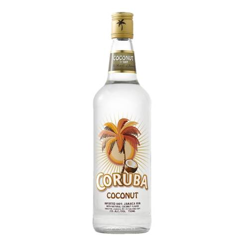 Rum Coconut Coruba coruba coconut rum is a beverage distilled alcoholic and made from sugarcane and coconut flavour.