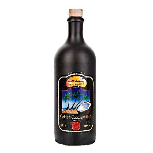 Golden Coconut Rum meets best Caribbean rum and is aged in oak with coconut and sweetnes with spicy and rich caramel.