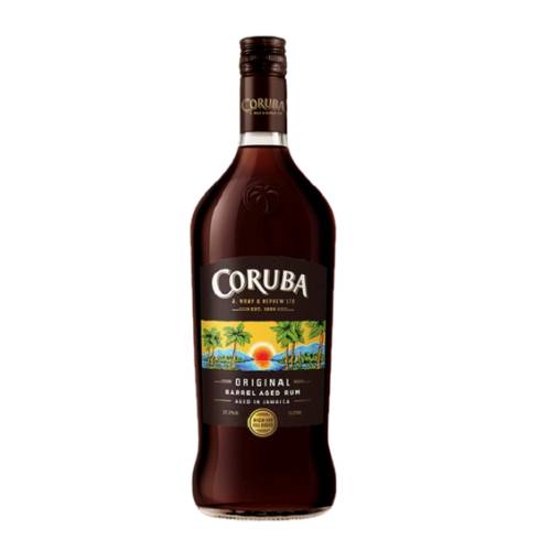Coruba Jamaica rum takes its inspiration from the traditional dark Planters style rums for which Jamaica is known but this full flavored rum has a smooth finish perfectly topped off with the aromas and flavors of molasses cocoa and caramel.