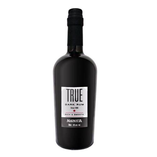 Magnotta True Dark Rum is a caribbean style rum made with sugar cane and barrel aged.