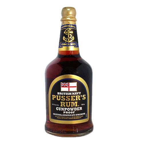 Pussers rum gunpowder proof black label is a traditional Royal Navy style rum produced at original Admiralty strength and in accordance with the Admiraltys blending recipe.