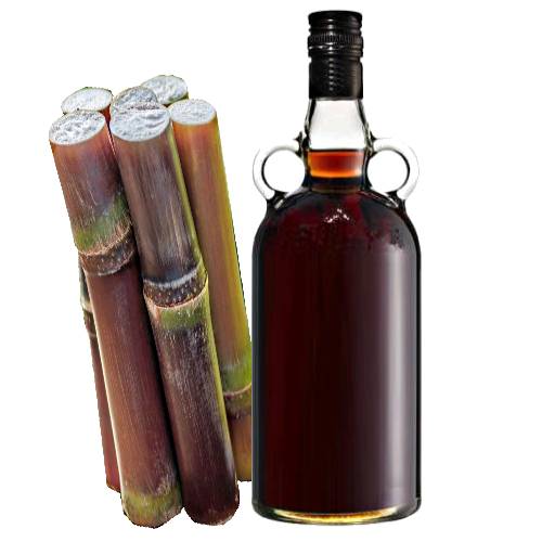 Rum Dark rum is a distilled alcoholic beverage made from sugarcane byproducts such as molasses or honeys or directly from sugarcane juice by a process of fermentation and distillation. the distillate a clear liquid is then usually aged in oak barrels.