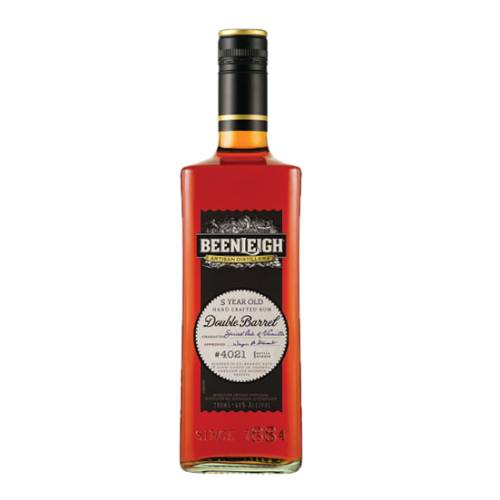Rum Double Barrel Beenleigh beenleigh dark is aged for five years which give it its wonderful full bodied flavour. richly toned and packed full of spiced oak and scorched toffee notes giving way to honey oak and lingering florals.