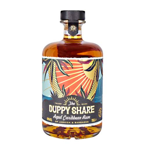 Duppy Share 5 year old caribbean rum from Jamaica spirit ages in barrels a certain amount is lost through evaporation over the years.