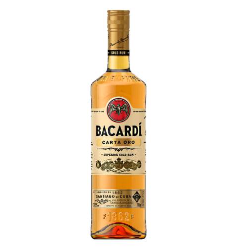 Rum Gold Amber Bacardi Carta bacardi gold rum is a smooth and sweet with just the right balance of vanilla and toasted almonds flavours and aged in white oak.