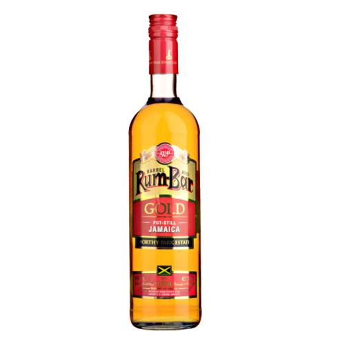 RumBar gold rum is 100 percent pot still aged rum and aged for 4 years in oak creates a classic Jamaican rum which can be enjoyed neat or mixed.