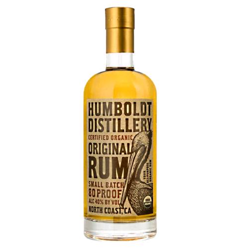 Humboldt Rum with sugarcane character with aromatic hints of caramel and toffee and USDA Certified Organic.