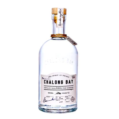 Chalong Bay Pure Rum is distilled from pure first press sugarcane and distilled with traditional methods. Lighter than traditional rhum agricoles or cachacas and more flavourful and fruity than molasses based white rums it is particularly adapted to cocktails and mixology.