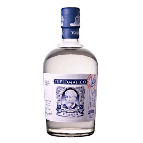 Diplomatico light white rum is transparent and clear with fresh and tropical aromas like ground coffee and coconut and slightly fruity with creamy flavors.
