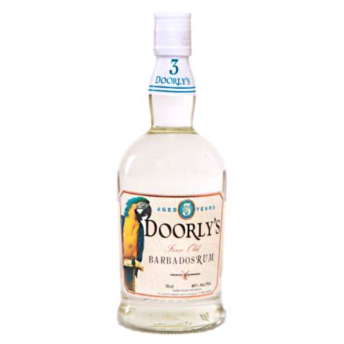 Doorlys Rum Light White made by Foursquare Distillery in Barbadoswith soft toffee and fruit on the nose.