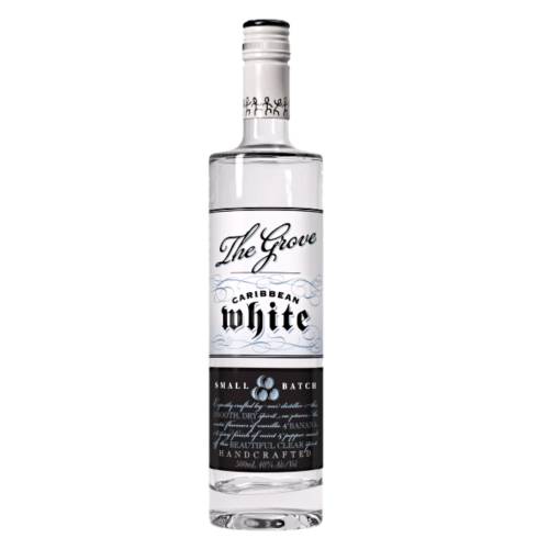 Rum Light White Grove the grove distillery caribbean white rum is clear in color.