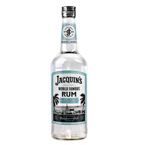Jacquins white rum with a clean clear finish.