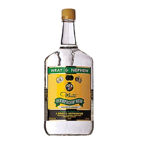 Wray and Nephew white overproof rum is a very special blend of rums from Wray and Nephews estates. It is crystal clear and has a fruity natural aroma with overtones of molasses.