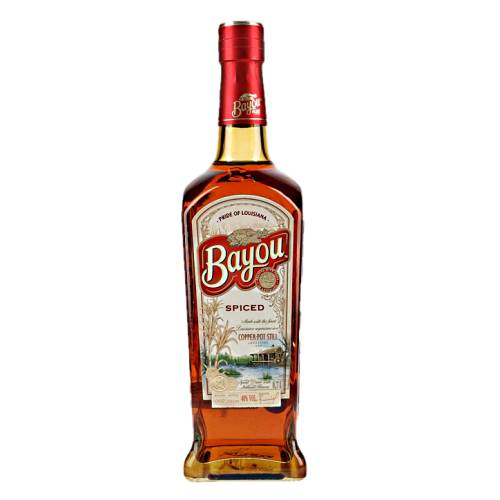 Bayou spiced rum is rested for up to 30 days with a special blend of creole baking spices which imparts both flavor and an amber color.