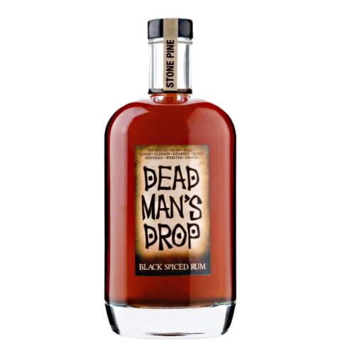 Rum Spiced Black Dead Mans Drop stone pine distillery dead mans drop black spiced rum.