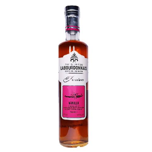 Labourdonnais Fusion Rum Vanilla is obtained from natural maceration of fruits and spices sourced from the Labourdonnais 150 year old orchards in their premium white rum.