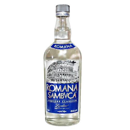 Romana Sambuca is an anise elderberries sugar and a secret natural flavour formula distilled.