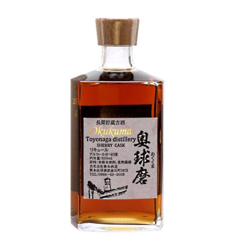 Shochu Toyonaga Okokuma toyonaga okokuma cask aged shochu is a rice based shochu which has been aged in barrels for seven years. the nose is classic oloroso the palate is smooth and elegant with the oak very well integrated.