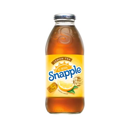 Snapple is a brand of tea and juice drinks.