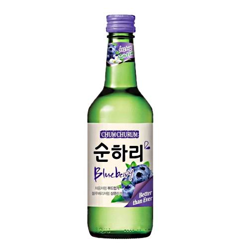 Lotte Liquor Chum Churum Blueberry flavoured Chum Churum Soonhari is widely popular in Korea. With mild alcohol content of 12 percent it is much easier to drink with just the right amount of blueberry flavour and sweetness.