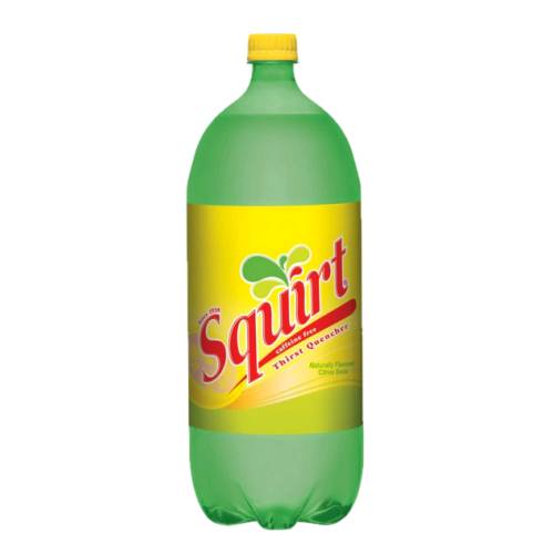 Squirt Soda squirt is a caffeine free grapefruit flavoured carbonated soft drink.
