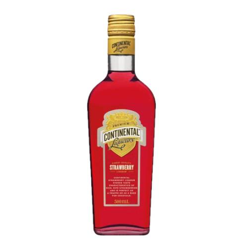 Continental strawberry flavoured liqueur is a sweet and satisfying liqueur and is made of fresh strawberries.