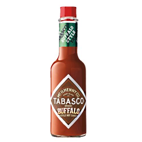 Tabasco buffalo pepper sauce made from high quality peppers and garlic with a low scoville rating.