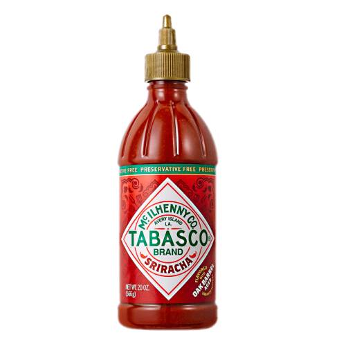 Tabasco Sriracha Pepper Sauce have sweet and savory taste of red jalapeno peppers with a smooth garlic high scoville rating.