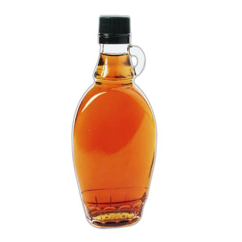 Tea flavoured syrup made from cooking brewed tea with sugar and water until think with a rick sweet tea tast and brown in color.