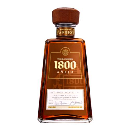 Tequila 1800 Anejo weber blue agave picked at their peak anywhere from 8 to 12 years old anejo is aged in oak barrels.