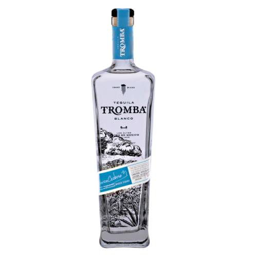 Tromba Blanco Tequila that is full flavour and clear and clean white color.